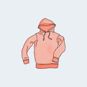 Hoodie – Red, No by Flowers D’Elite in Miami