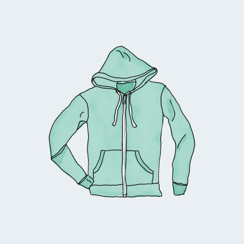 Hoodie With Zipper - Hoodies by Flowers D’Elite in Miami